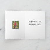Carte Joyeux art du perroquet d'anniversaire (Intérieur)