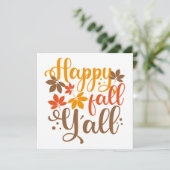 Carte Joyeux Automne à tous ! (Debout devant)