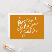 Carte Joyeux Automne à tous (Devant/Arrière en situation)