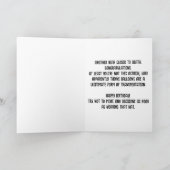 Carte Joyeux autruche d'anniversaire avec ballons Casque (Intérieur)