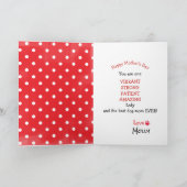 Carte Joyeux Badass de la Fête des Mères de ton chien de (Intérieur)