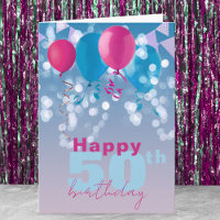 Joyeux Ballons Lights Bunting Flags 50e anniversai