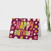 Carte JOYEUX BANNIVERSAIRE Bulle Lettres Anniversaire PE (Devant)