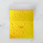 Carte Joyeux Beerthday Personnalisé Age ou nom (Intérieur)