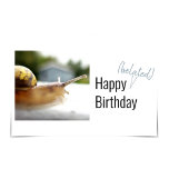 Carte "Joyeux Belated Birthday"<br><div class="desc">Oups ! Time just slipped by, and somehow, you missed someone's birthday. Mais non. It's not too late to send your wishes, and this funny snail mail card might be worth the wait.</div>