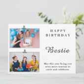 Carte joyeux bestin d'anniversaire (Debout devant)