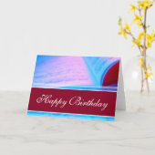Carte Joyeux Birthday (Fleur jaune)