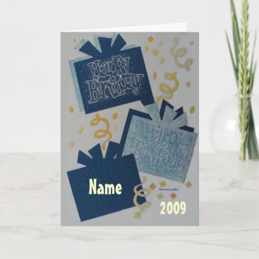 Carte Joyeux Birthday (Devant)