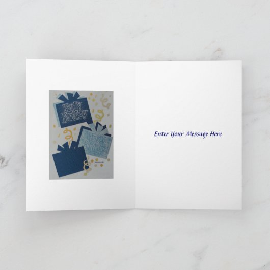 Carte Joyeux Birthday (Intérieur)