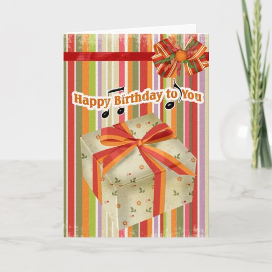 Carte Joyeux Birthday (Devant)