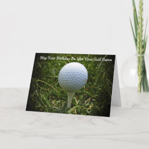 Carte Joyeux Birthday Greeting Card pour le Golfer !