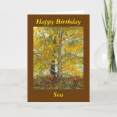 Carte "Joyeux Birthday Son" (Devant)