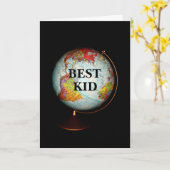 Carte Joyeux Birthday To The Best Kid On Earth ! (Fleur jaune)