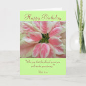 Carte Joyeux Birthday with Scripture Verse Card. (Devant)