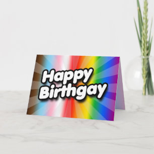 Carte Joyeux Birthgay (Fierté Progressiste)