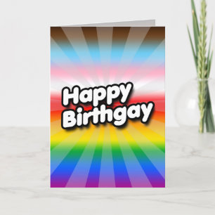 Carte Joyeux Birthgay (Fierté Progressiste)