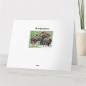 Carte Joyeux Bison Bull Anniversaire Au Pont Couvert (Dos)