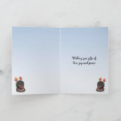 Carte Joyeux Black Labrador Retriever Dog Anniversaire (Intérieur)