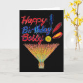 Carte Joyeux Bobby d'anniversaire ! (Fleur jaune)