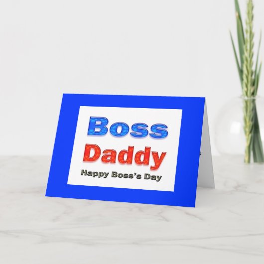 Carte Joyeux Boss's Day Boss Papa (Devant)