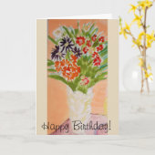 Carte Joyeux Bouquet (Fleur jaune)