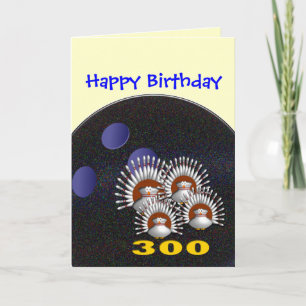 Carte Joyeux Bowling Anniversaire