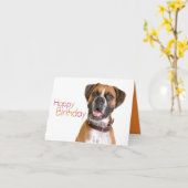 Carte Joyeux Boxe d'anniversaire (Fleur jaune)