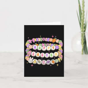 Carte Joyeux Bracelet d'amitié de Pâques Oeuf lapin de P