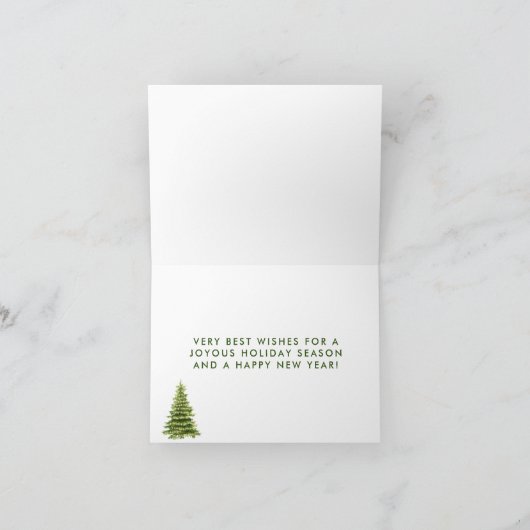 Carte Joyeux budget du lac Christmas Tree (Intérieur)