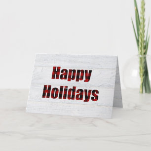 Carte Joyeux buffle de vacances plaid