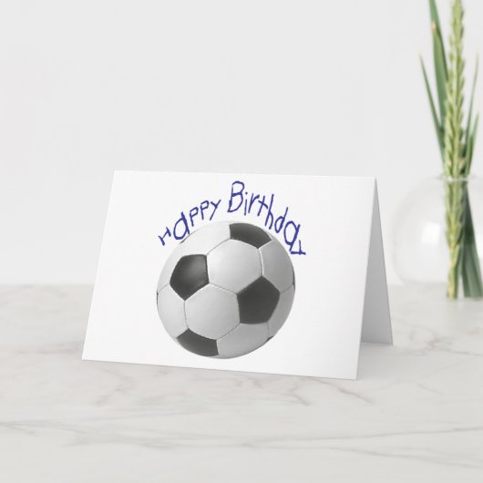 Carte Joyeux cadeau d'anniversaire de football (Devant)