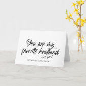 Carte Joyeux cadeau d'anniversaire pour femme du mari (Fleur jaune)