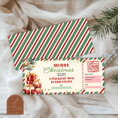 Carte Joyeux cadeau de fin de semaine de Noël