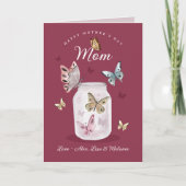 Carte Joyeux cadeau de la fête des mères maman Aquarelle (Devant)