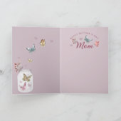 Carte Joyeux cadeau de la fête des mères maman Aquarelle (Intérieur)