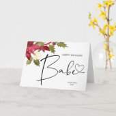 Carte Joyeux cadeau de Noël pour bébé pour petit ami (Fleur jaune)