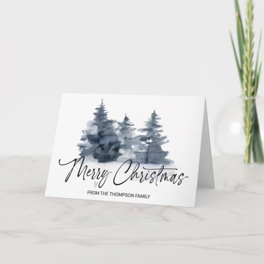 Carte Joyeux cadeau de Noël pour les amis Famille C (Devant)