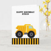 Carte Joyeux Camion-Dépôt d'Anniversaire (Fleur jaune)