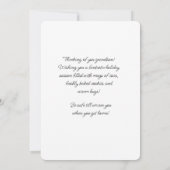 Carte Joyeux Camion longue distance de Noël Grandson (Dos)