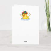 Carte Joyeux canard d'anniversaire (Dos)