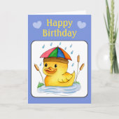 Carte Joyeux canard d'anniversaire (Devant)