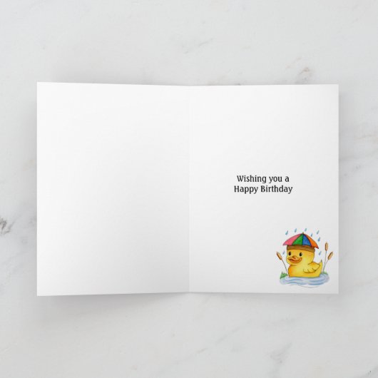 Carte Joyeux canard d'anniversaire (Intérieur)