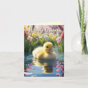 Carte Joyeux canard de Pâques