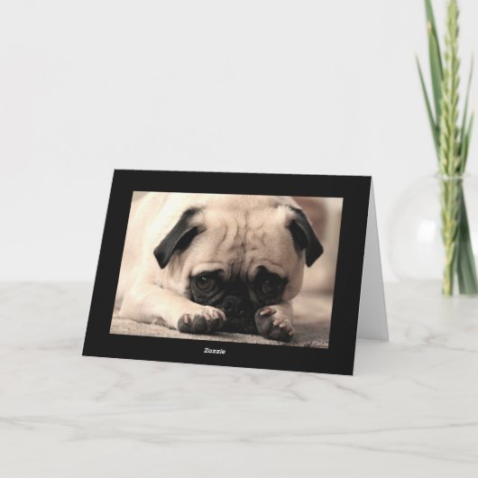 Carte Joyeux Carlin d'anniversaire Chien Chien Chien Chi (Dos)