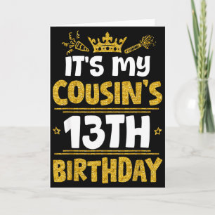 Carte Joyeux C'est l'anniversaire de mes cousins 13 ans