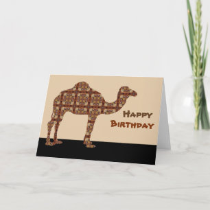 Carte Joyeux chameau d'anniversaire
