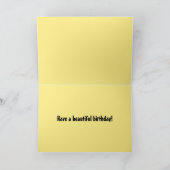 Carte Joyeux champ de tournesol d'anniversaire (Intérieur)