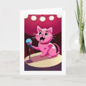 Carte Joyeux Chat d'anniversaire (Devant)