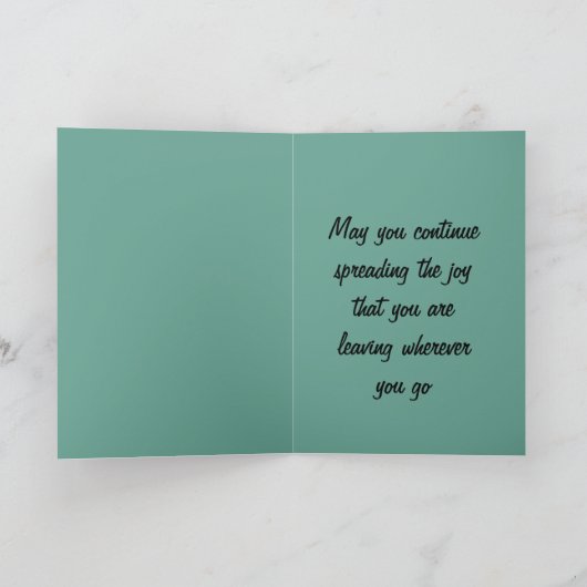 Carte Joyeux chat riant anniversaire (Intérieur)