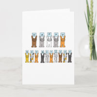 Joyeux chats caricaturaux Bat mitzvah